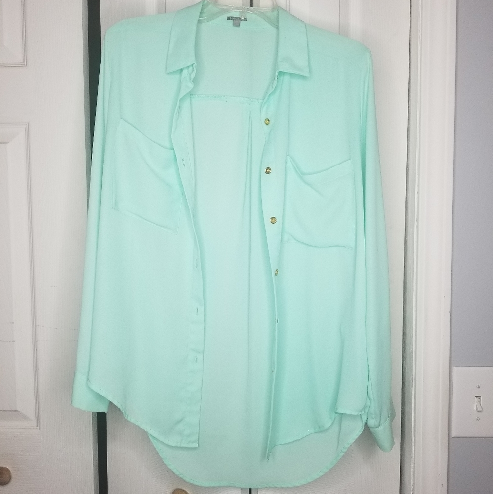 Long sleeve, button up shirt